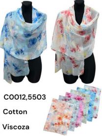 Szaliki damskie (uniwersalny/12szt)