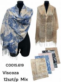 Szaliki damskie (uniwersalny/12szt)