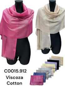 Szaliki damskie (uniwersalny/12szt)