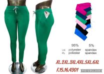 Spodnie legginsy damskie (XL-6XL/12szt)