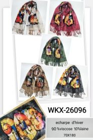 Szaliki damskie (uniwersalny/12szt)