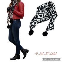 Szaliki damskie (uniwersalny/12szt)