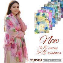 Szaliki damskie (uniwersalny/12szt)