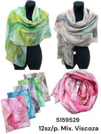 Szaliki damskie (uniwersalny/12szt)