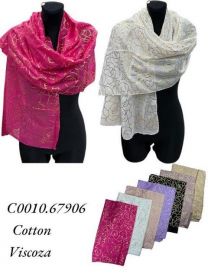 Szaliki damskie (uniwersalny/12szt)