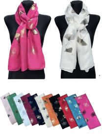 Szaliki damskie (uniwersalny/12szt)