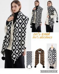 Szaliki damskie (uniwersalny/12szt)