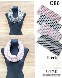 Komin damskie (uniwersalny/12szt)