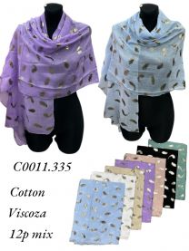 Szaliki damskie (uniwersalny/12szt)