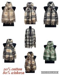 Szaliki damskie (uniwersalny/12szt)