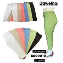 Spodnie damskie7/8 (2-6XL/12szt)