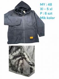 Bluzy z kapturem męskie-polary (XL-5XL/8szt)