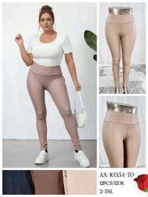 Spodnie ekoskóra damskie (2-5XL/12szt)