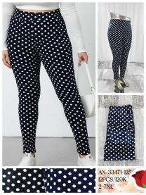 PLUS_Spodnie legginsy damskie (2-7XL/12szt)