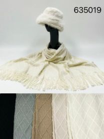 Szaliki damskie (uniwersalny/12szt)