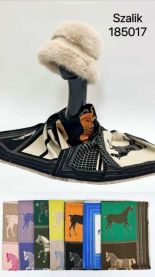 Szaliki damskie (uniwersalny/12szt)