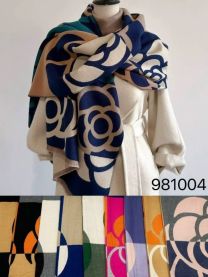 Szaliki damskie (uniwersalny/12szt)