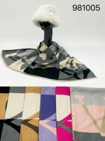 Szaliki damskie (uniwersalny/12szt)