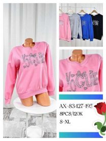 Bluzy bez kaptura damskie (S-XL/8szt)