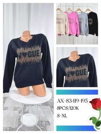 Bluzy bez kaptura damskie (S-XL/8szt)