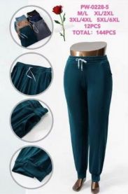 PLUS_Spodnie welurowy (M-6XL/12szt)