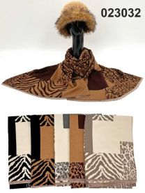 Szaliki damskie (uniwersalny/12szt)