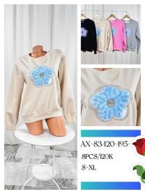 Bluzy bez kaptura damskie (S-XL/8szt)