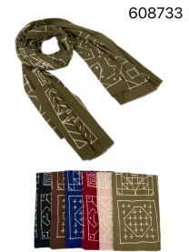 Szaliki damskie (uniwersalny/12szt)