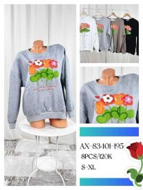 Bluzy bez kaptura damskie (S-XL/8szt)