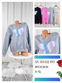 Bluzy bez kaptura damskie (S-XL/8szt)