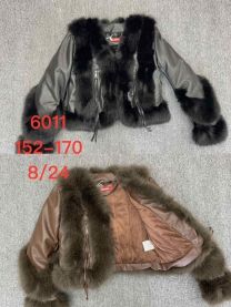 Kurtka ekoskóry dzieci (152-170/8SZT)