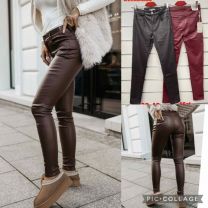 Spodnie ekoskóra damskie (38-48/10SZT)