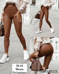 Spodnie ekoskóra damskie (36-42/12szt)