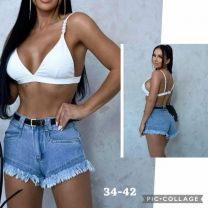 Szorty jeans damskie (34-42/10szt)