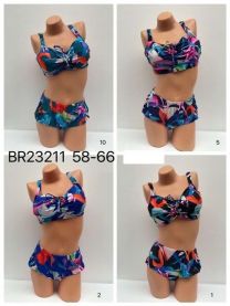 Strój kąpielowy dwuczęściowy damskie (58-66/5kpt)