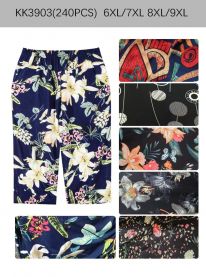 Spodnie damskie3/4 (6-9XL/12szt)