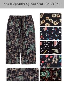 Spodnie damskie3/4 (5-10XL/12szt)