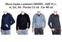 Bluzy z kapturem męskie (M-3XL/12szt)