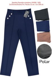 PLUS_Spodnie damskie ocieplane (2-7XL/12szt)