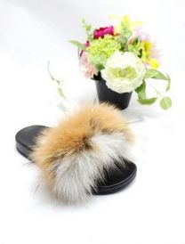 Klapki z futerkiem damskie(36-41/12P)