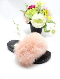 Klapki z futerkiem damskie(36-41/12P)