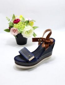 Sandały na koturnie (39-41/12P)