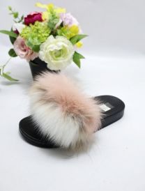 Klapki z futerkiem damskie(36-41/12P)