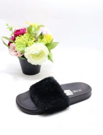 Klapki z futerkiem damskie(36-41/12P)