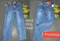 Spodnie jeansowe damskie (XS-L/12szt)