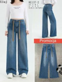 Spodnie jeansowe damskie (XS-L/12szt)