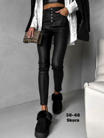 Spodnie ekoskóra damskie (38-48/10SZT)