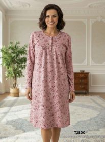 Koszula nocna damska-Ocieplane (M-3XL/10szt)