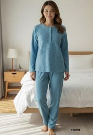 Piżama damska -ocieplana (M-3XL/10Kompletów)