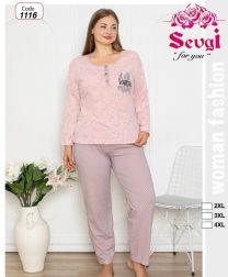 Piżama damska Turecka (2-4XL/12kompletów)